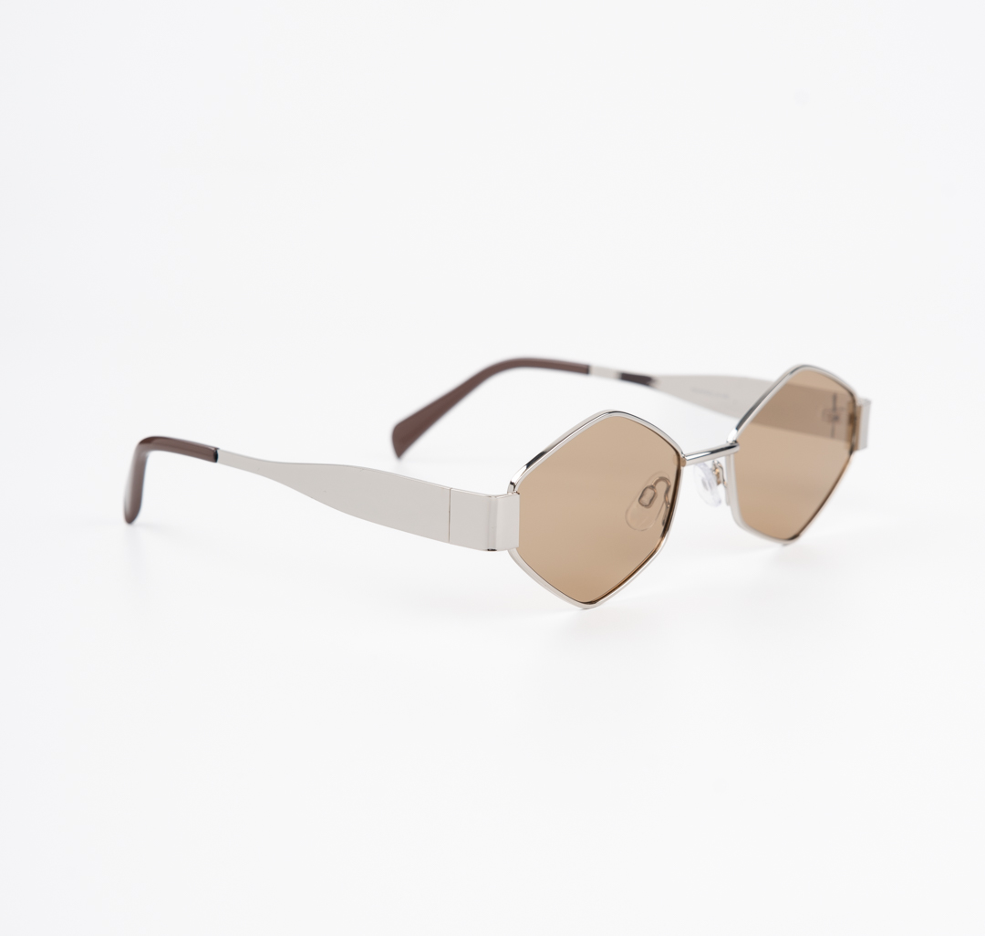 Очки солнцезащитные с поляризацией бежевые-серебро Мармалато, цвет бежевый-серебро #5