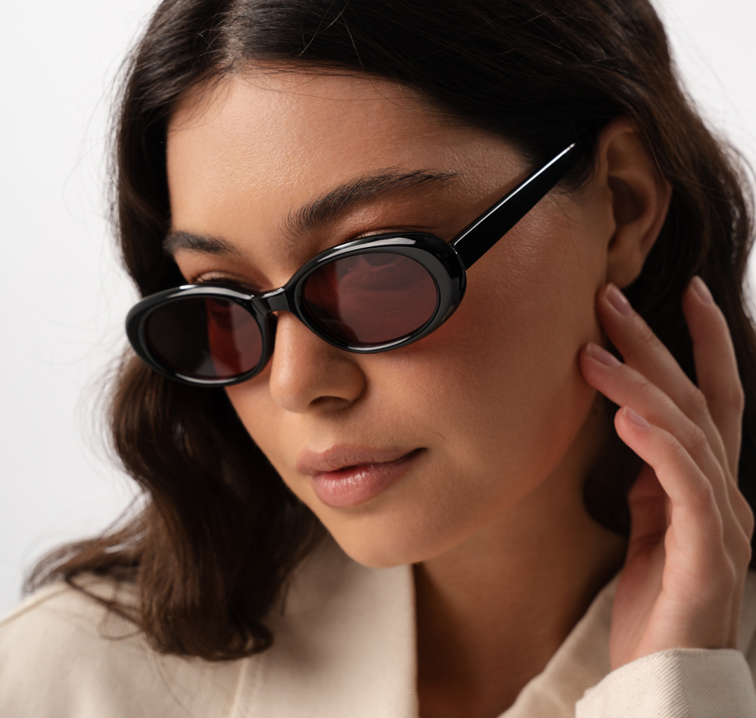 Очки солнцезащитные черные-винные Мармалато, цвет черный-винный #2