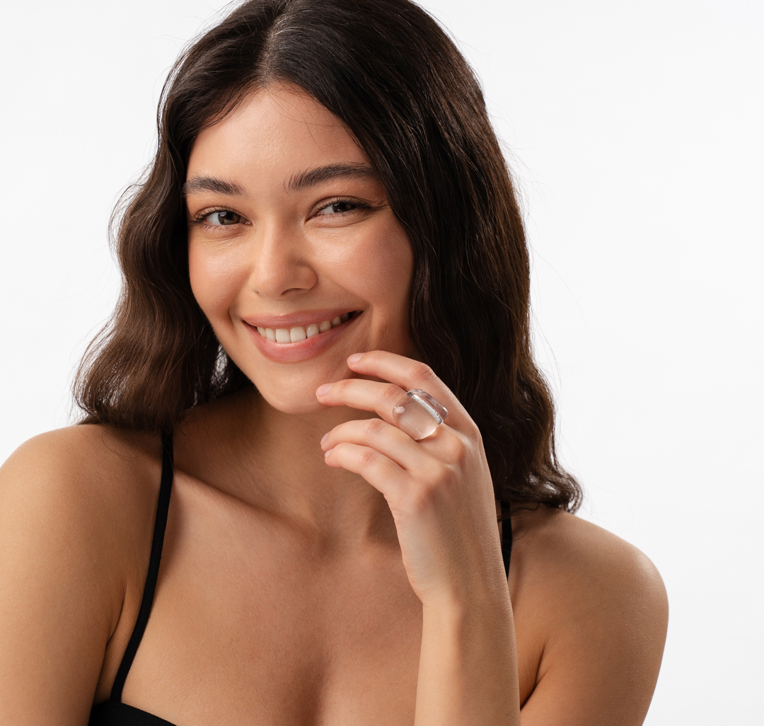 Кольцо Мармалато, цвет прозрачный #3