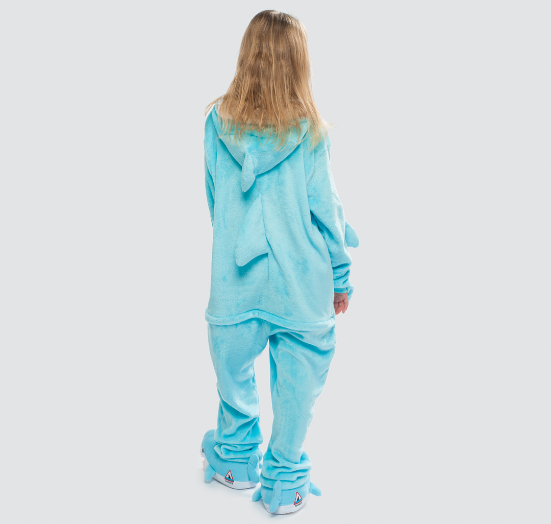Кигуруми пижама акула унисекс Мармалато, цвет Голубой-мультиколор #2