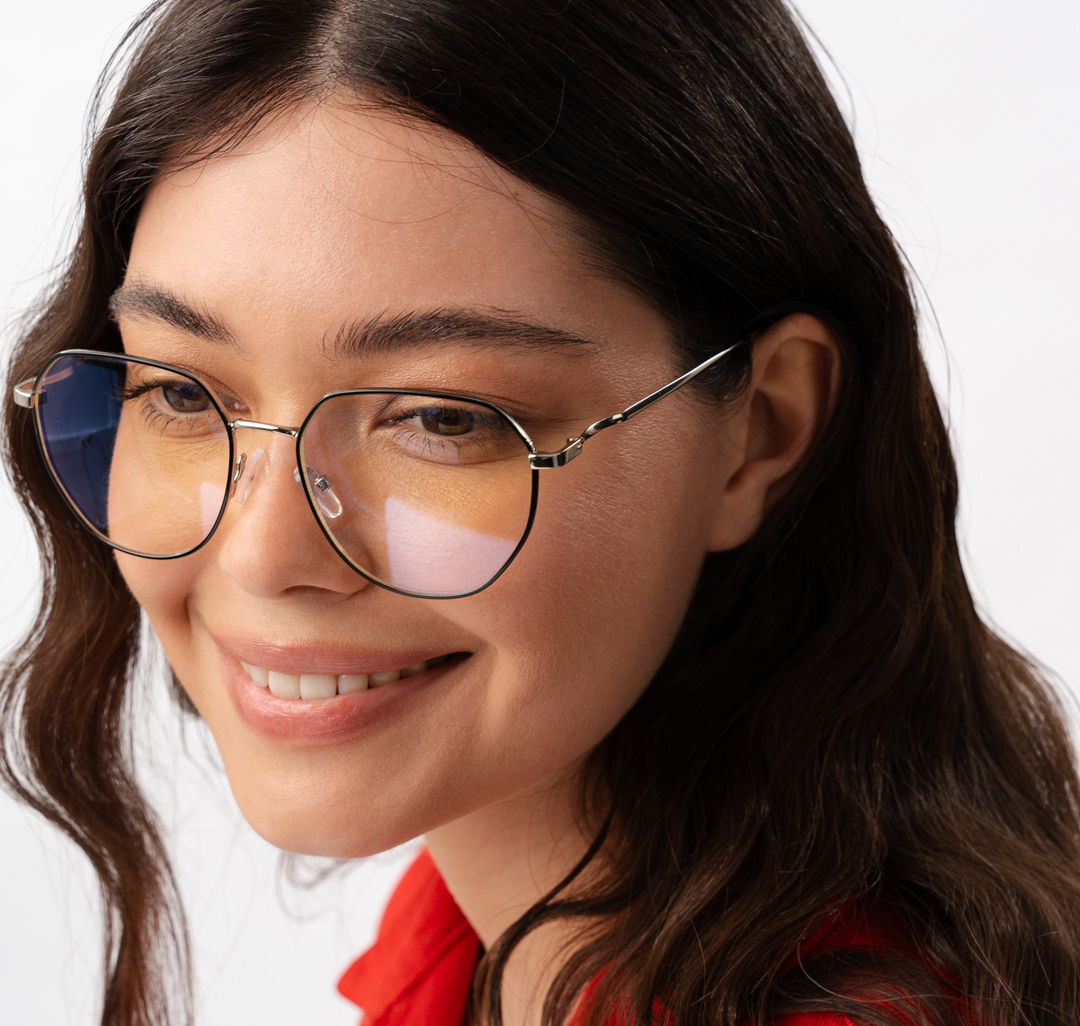 Очки имиджевые черные-серебро Мармалато, цвет черный-серебро-прозрачный #1