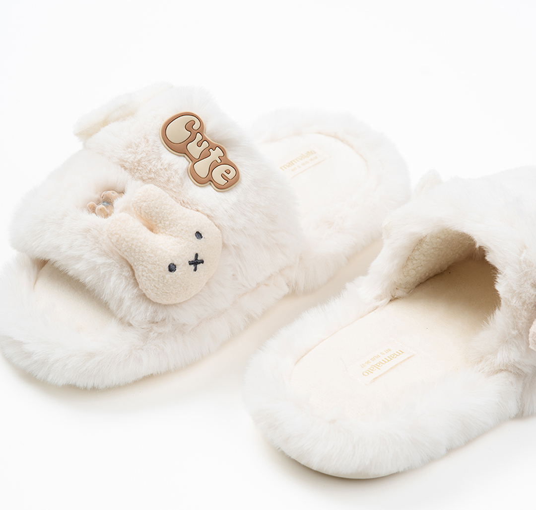 Домашние тапочки Мармалато, цвет Молочный-разноцветный #3