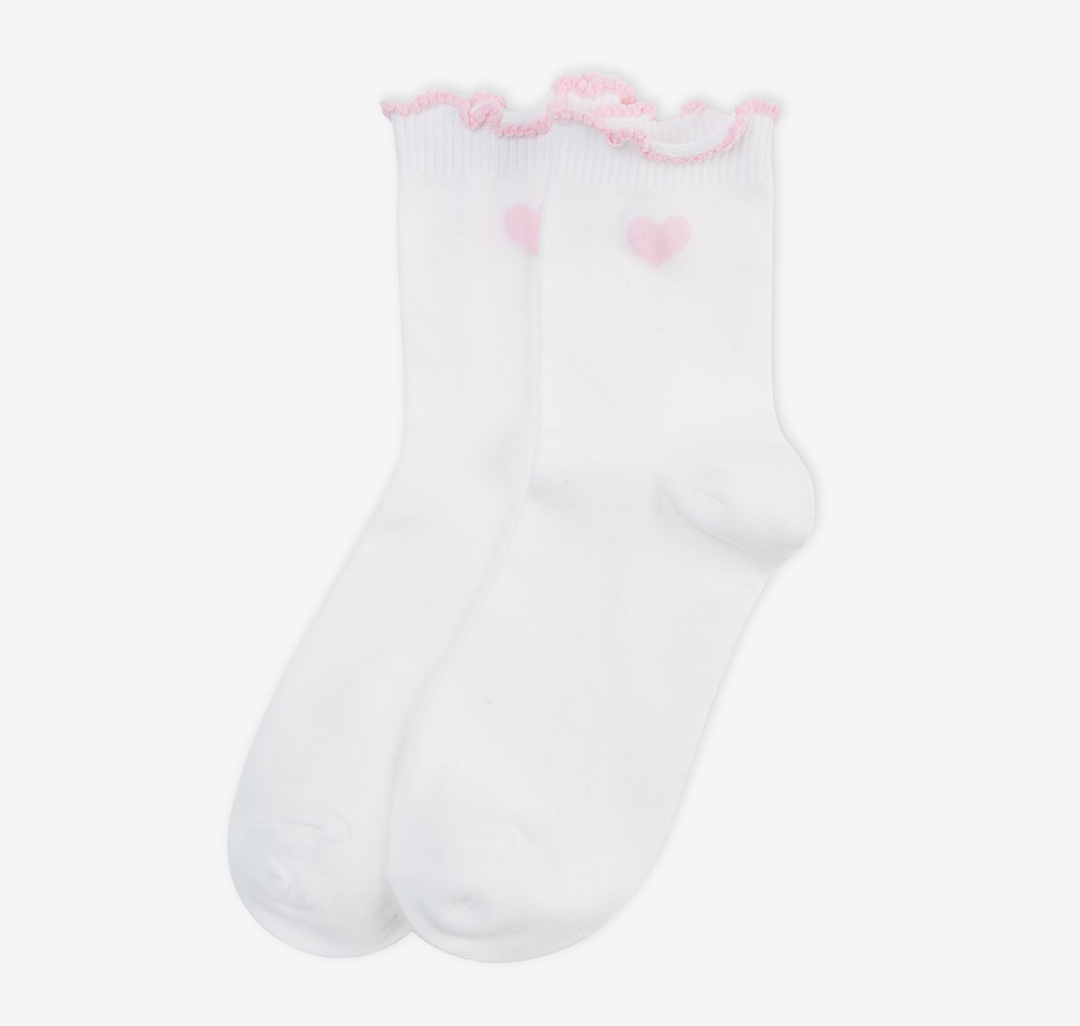 Носки (1 пара) Мармалато, цвет Белый-розовый #1