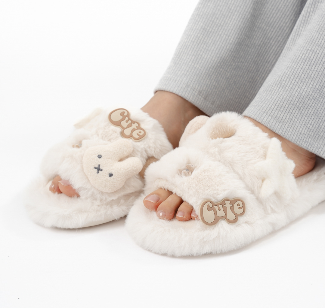 Домашние тапочки Мармалато, цвет Молочный-разноцветный #6