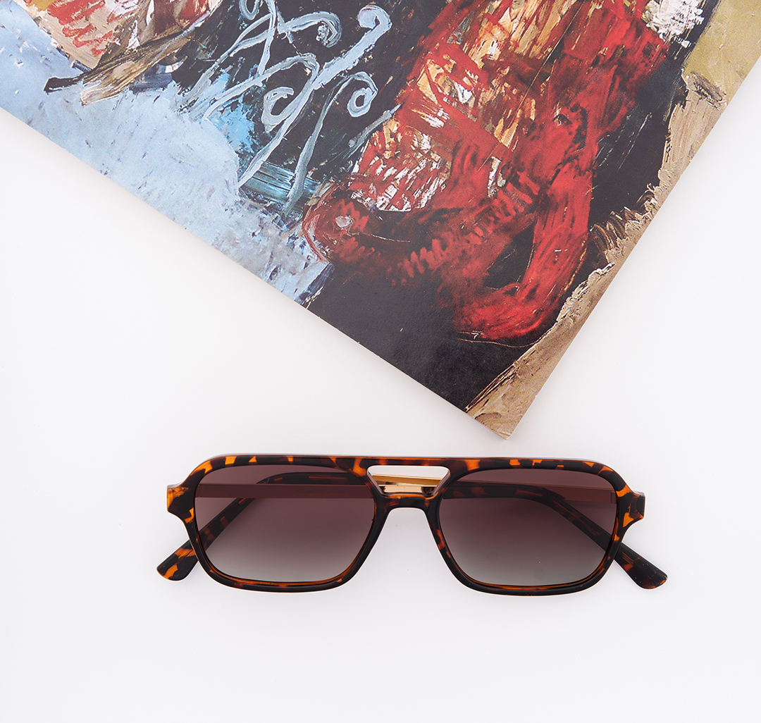 Очки с чехлом Мармалато, цвет Коричневый-бежевый-золото #3