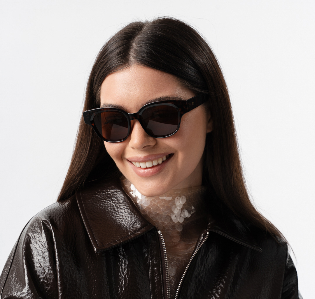 Очки с чехлом Мармалато, цвет черный-коричневый #1