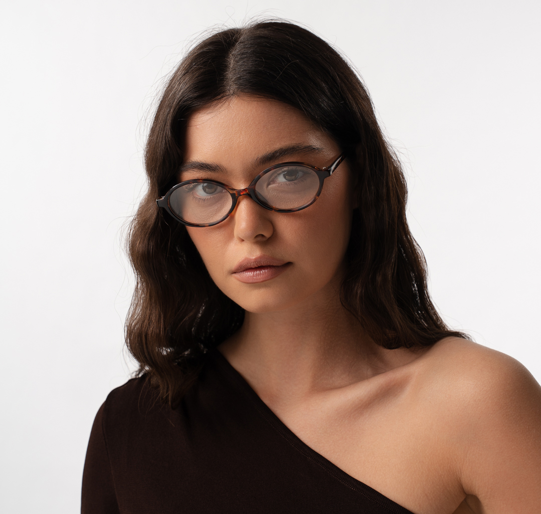 Очки с чехлом Мармалато, цвет прозрачный-коричневый-бежевый #1