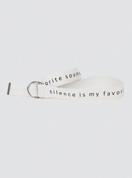 Ремень "silence is my favorite sound"
