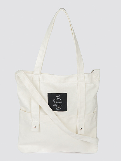 Женская текстильная сумка-шоппер