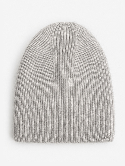Шапка 139-149 155086 цвет светло-серый — фото №5