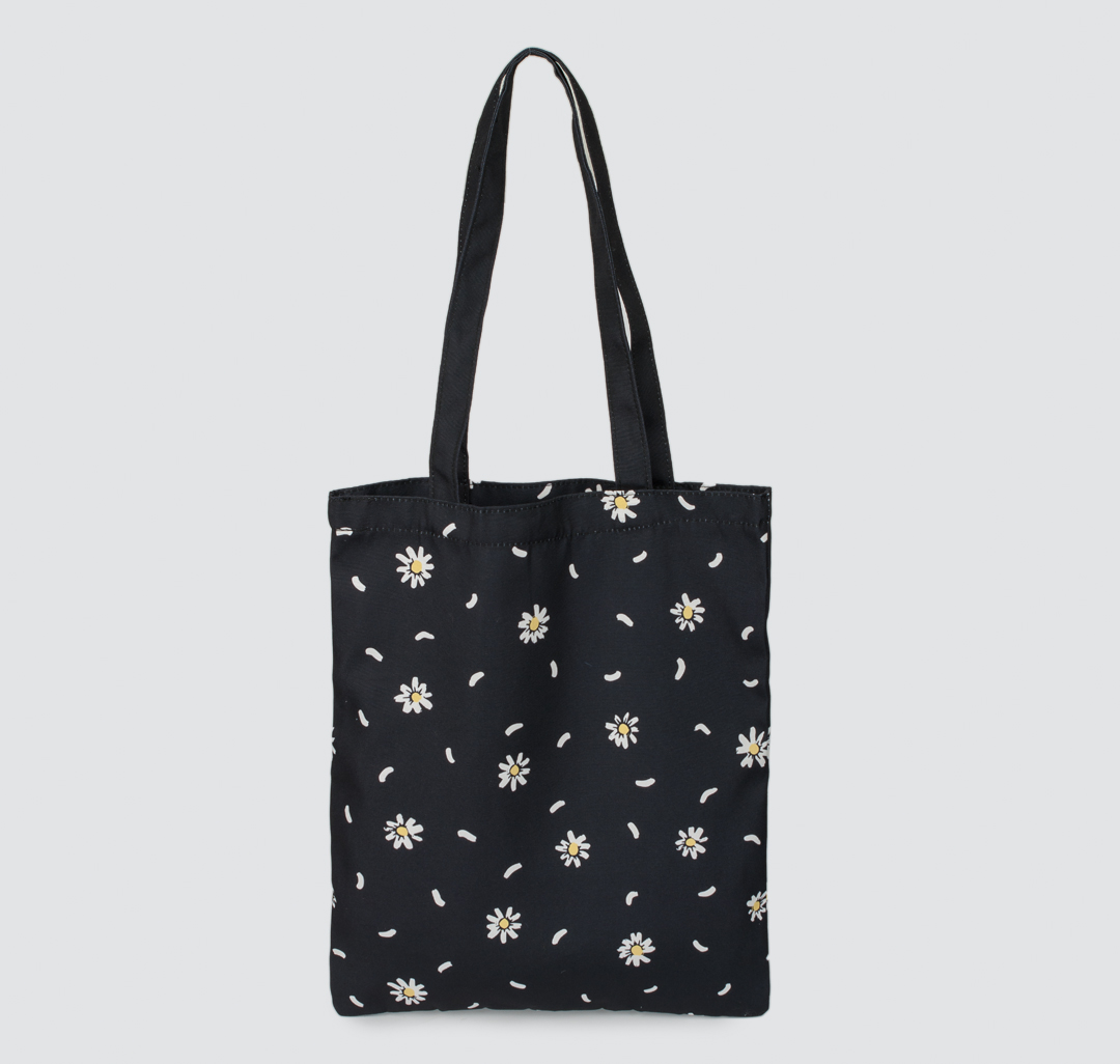 Женская текстильная сумка-шоппер Мармалато, цвет Черный-белый-желтый #4