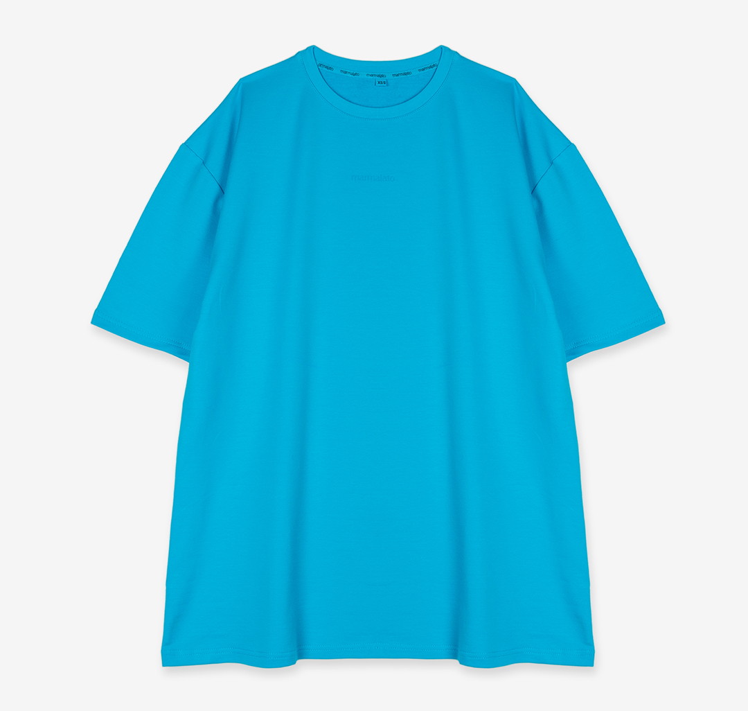 Платье-футболка Мармалато, цвет Голубой #2
