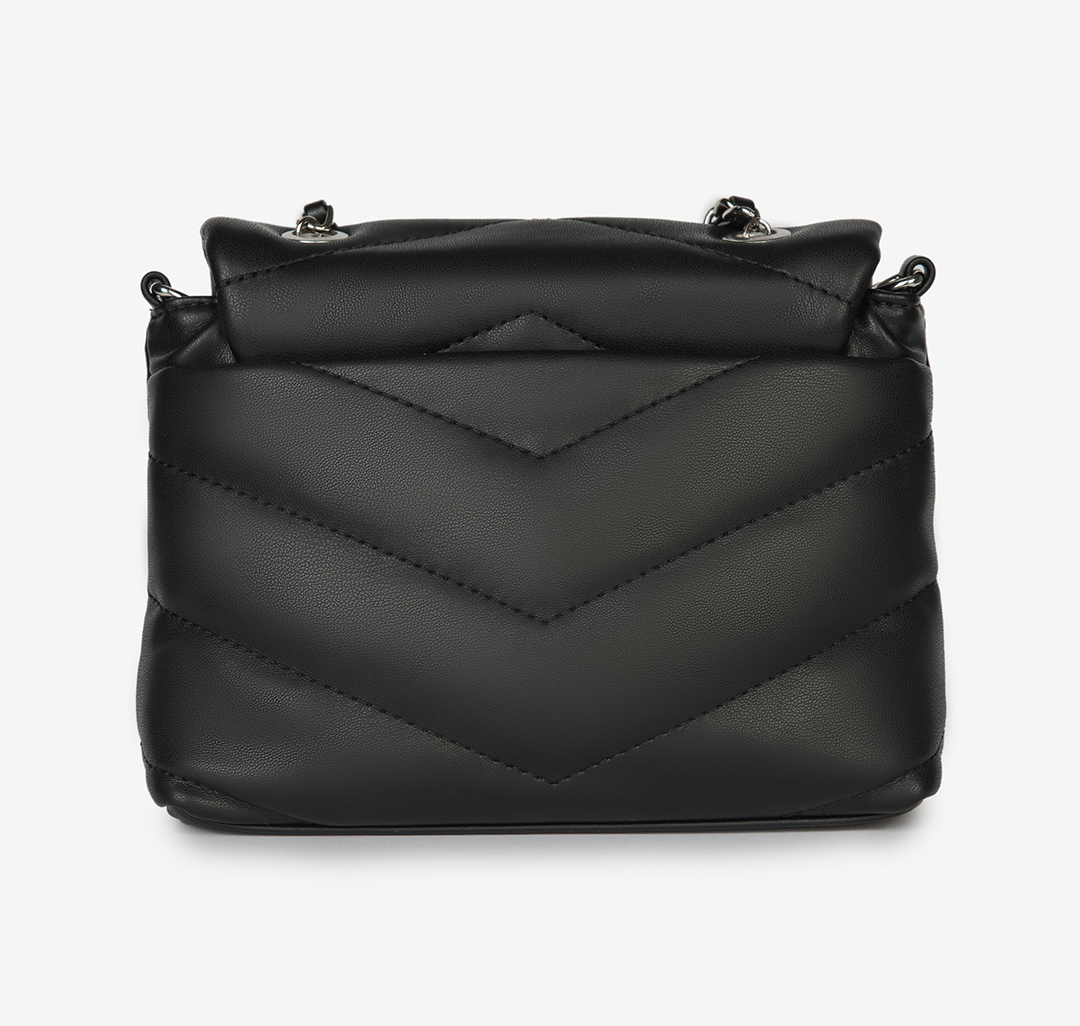 Стеганая сумка-кошелек из экокожи Мармалато, цвет Черный #4