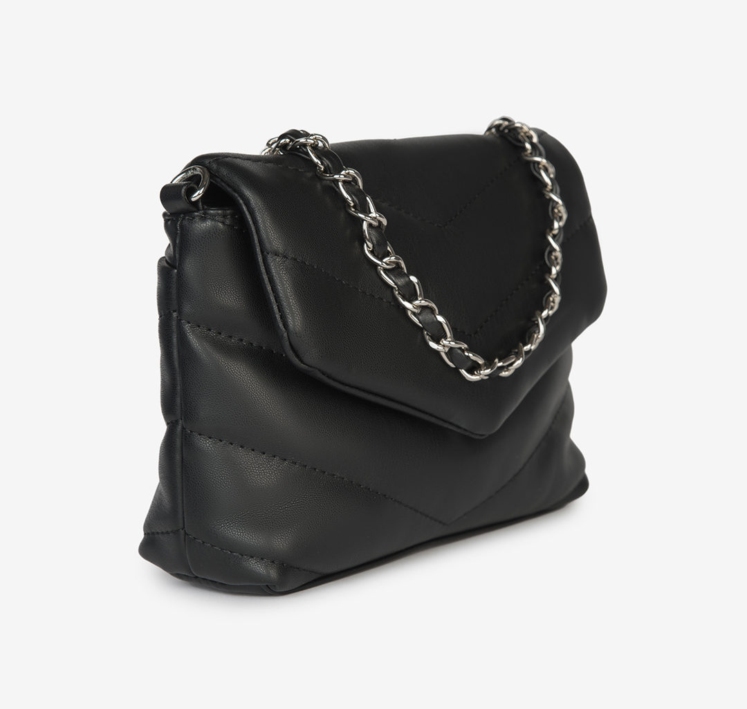 Стеганая сумка-кошелек из экокожи Мармалато, цвет Черный #5