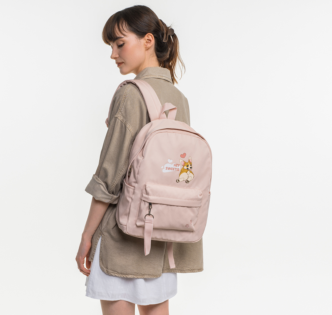 Текстильный женский рюкзак Мармалато, цвет Розовый-мультиколор #6