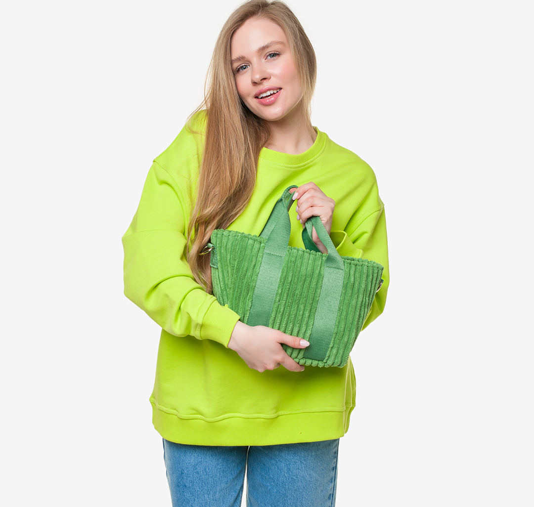 Сумка шоппер с плечевым ремнем Мармалато, цвет Зеленый #2