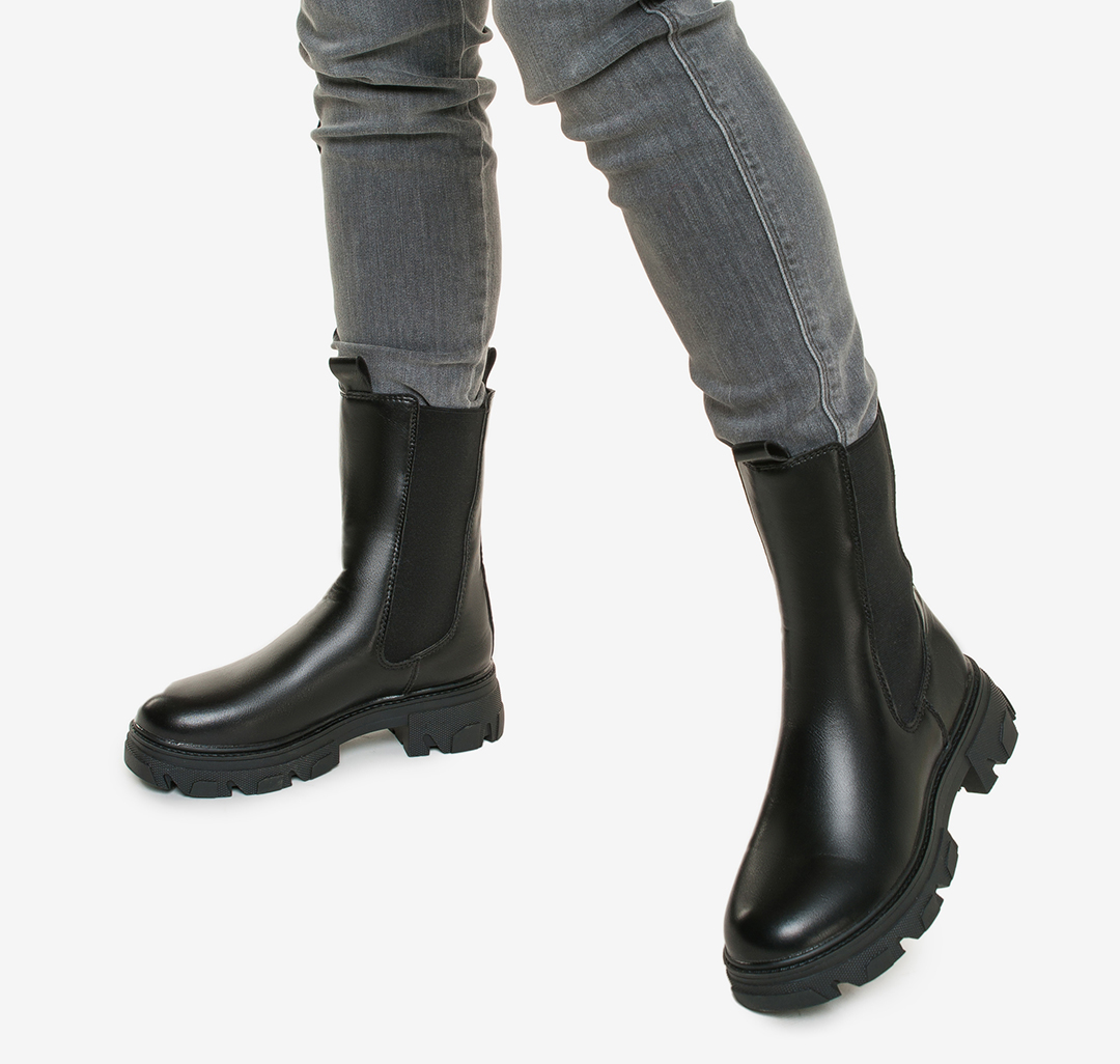Женские ботинки челси демисезонные Мармалато, цвет Черный #4