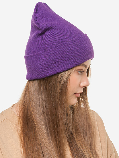 Фиолетвая шапка женская